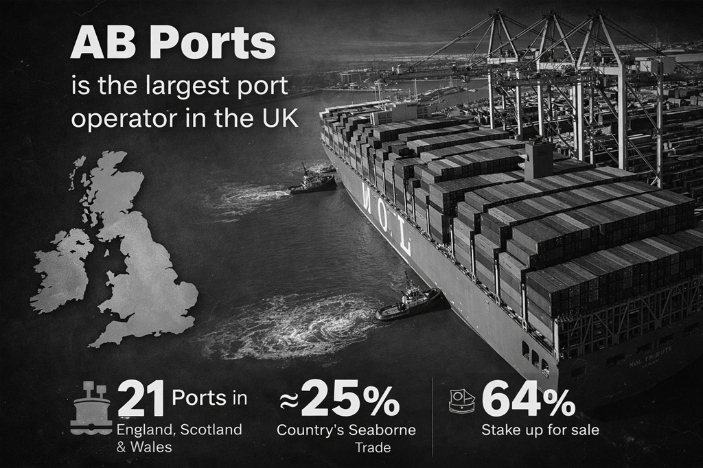 £10 Billion Sale of UK Port Giant Draws Global Infrastructure Heavyweights